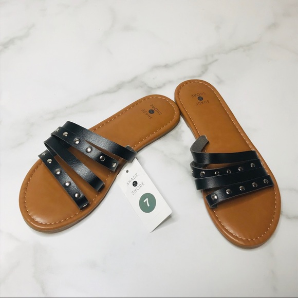 Shade & Shore Shoes | Shade Shore Size 7 Slide On Studded Sandals | Poshmark